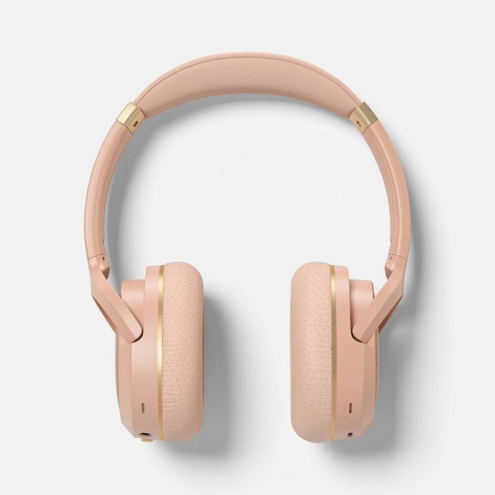 Open Box - Heyday - Banded Active Noise Cancelling Over-Ear Headphones Orange - Picture 1 of 4